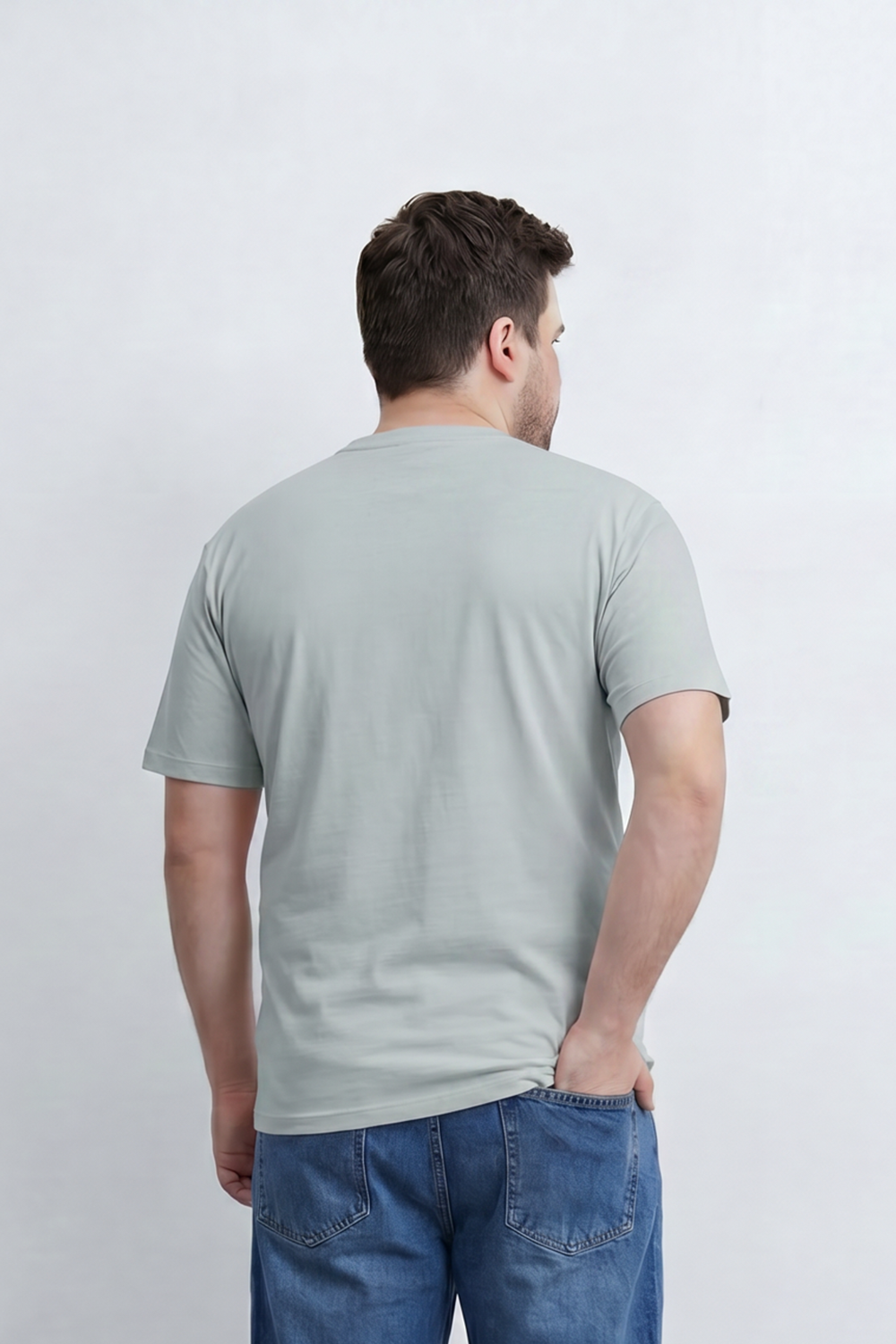 Men’s Tomato Store Silent Rage T-Shirt Tonal Angry Chest Typography With Fine Scratch Line Big Size