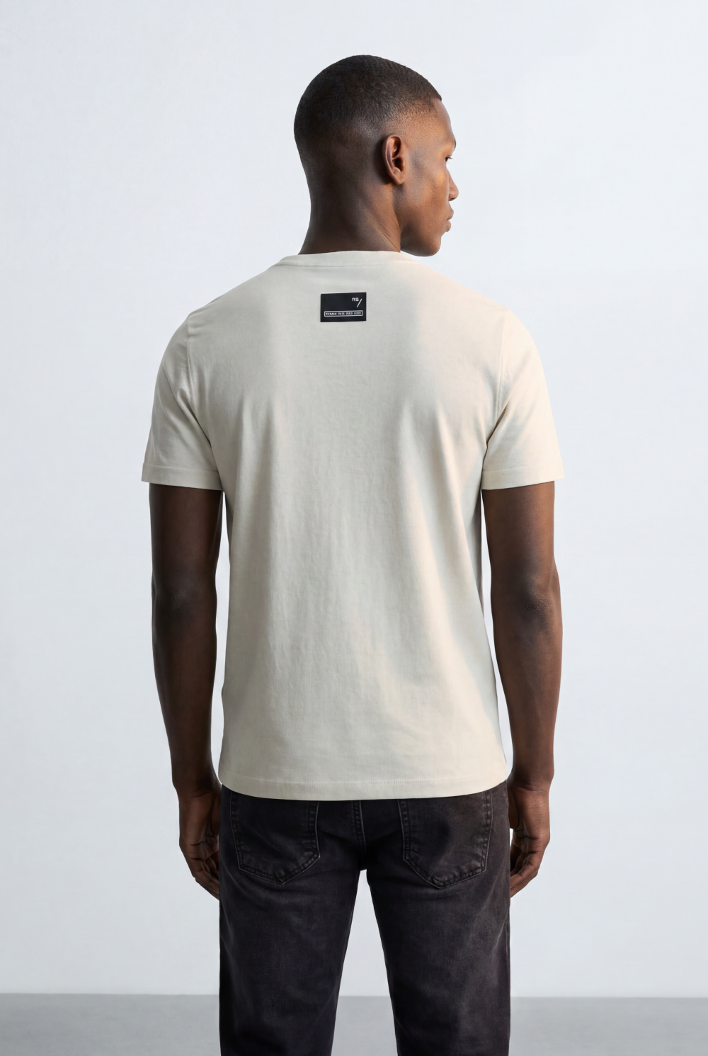 Men’s Tomato Store Embossed Logo Tee Tonal Front Detail Subtle Raised Text