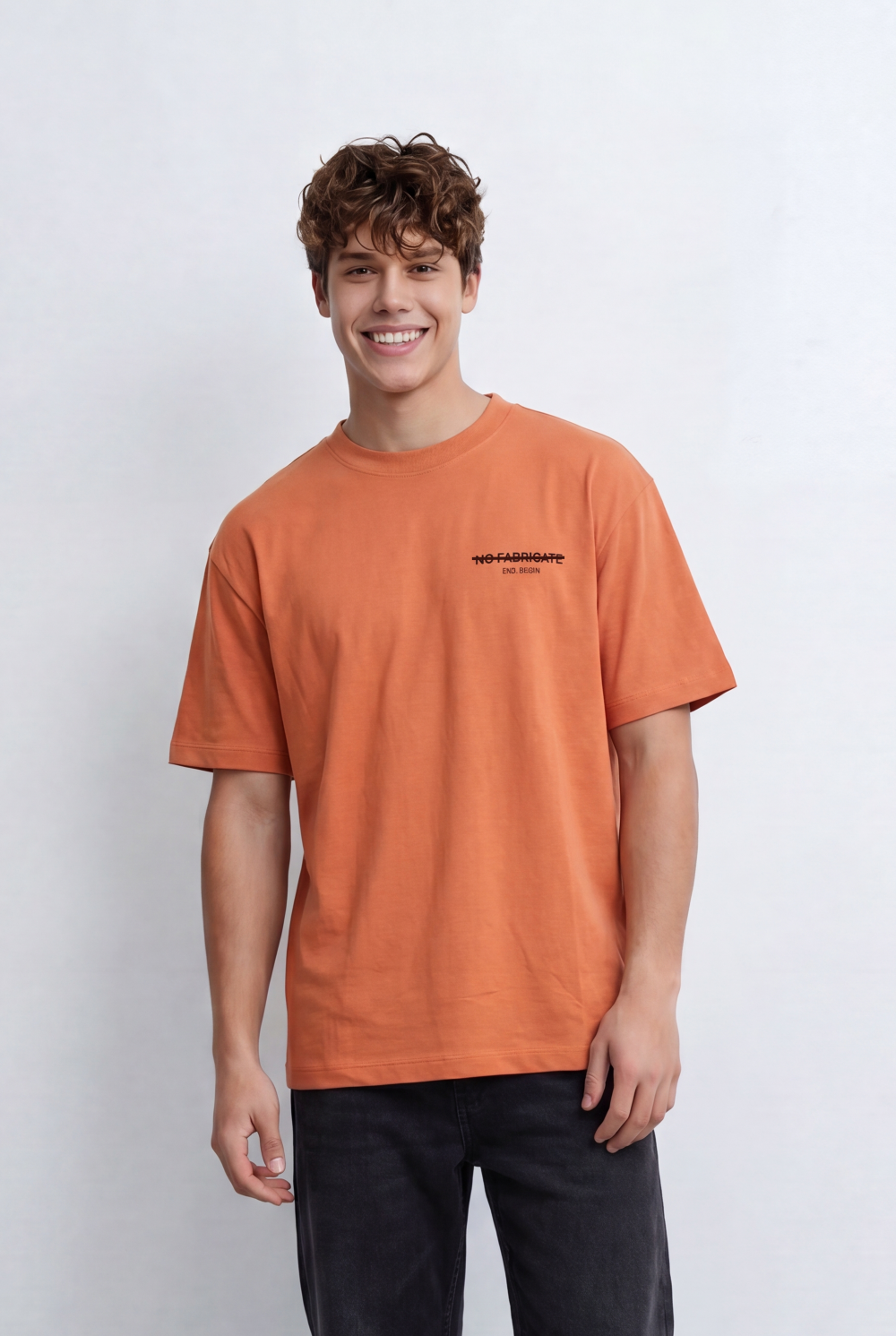 Men’s Tomato Store Makes Statement Bold Back Graphic Oversize T-Shirt