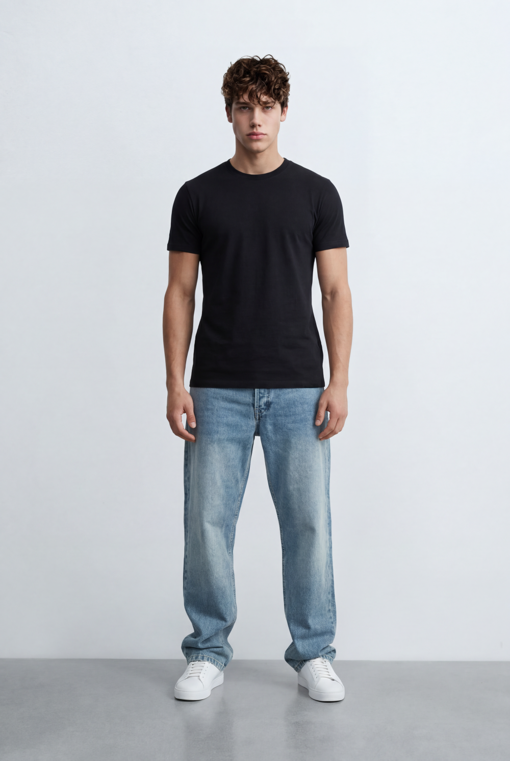 Men’s Tomato Store Crew Neckline Short Sleeves Base Layer Relaxed Professional And Casual T-Shirt
