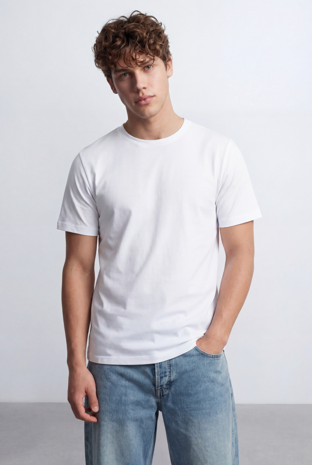 Men’s Tomato Store Crew Neckline Short Sleeves Base Layer Relaxed Professional And Casual T-Shirt
