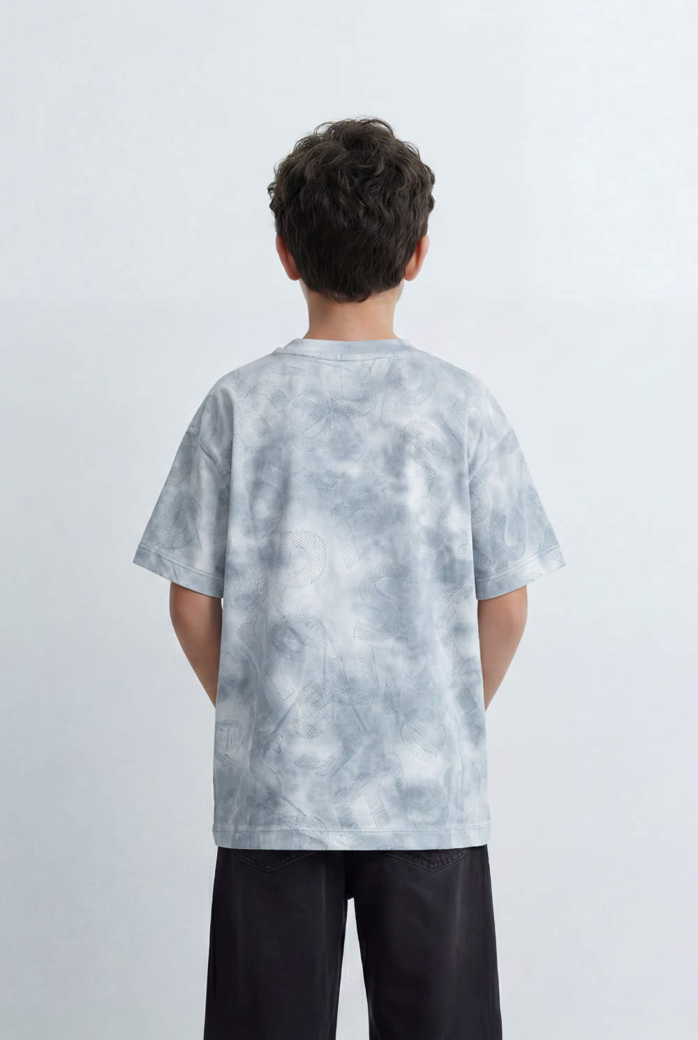 Boy's Tomato Store T-Shirt Cloud Wash Oversized Soft All Over Washed Effect