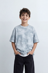 Boy's Tomato Store T-Shirt Cloud Wash Oversized Soft All Over Washed Effect