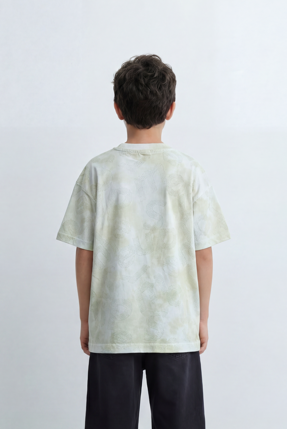 Boy's Tomato Store T-Shirt Cloud Wash Oversized Soft All Over Washed Effect
