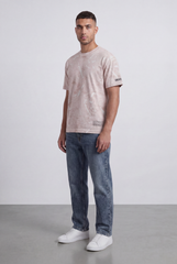 Men’s Tomato Store Graphic T-Shirt Abstract Marble Wash Minimal Typography Details Relaxed Fit