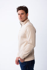 Men's Long Sleeves Half Zip With Paint Splatter Print High Collar Practical Slim Fit Perfect For Daily Wear Sweatshirt