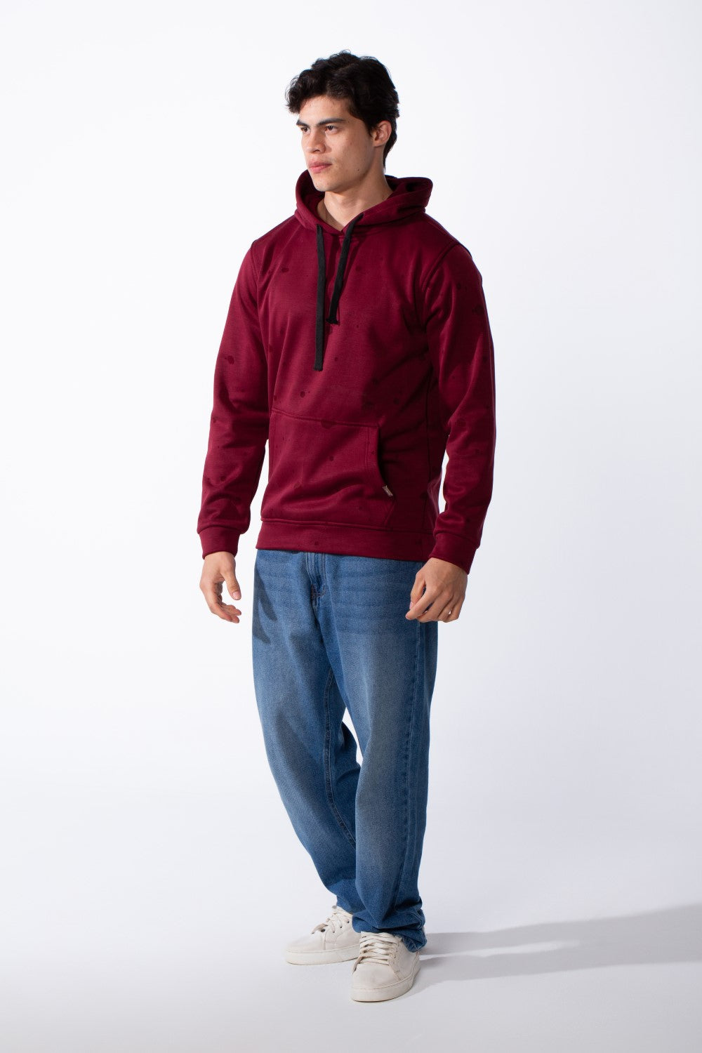 Men's Zip-Up Front Pockets Slim Fit Everyday Wear Casual Design Hood Sweatshirt