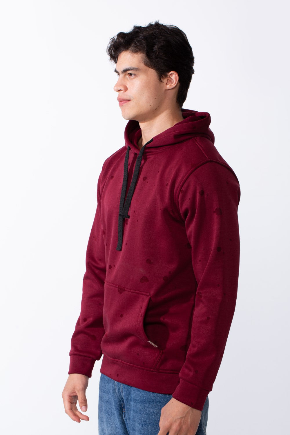 Men's Zip-Up Front Pockets Slim Fit Everyday Wear Casual Design Hood Sweatshirt