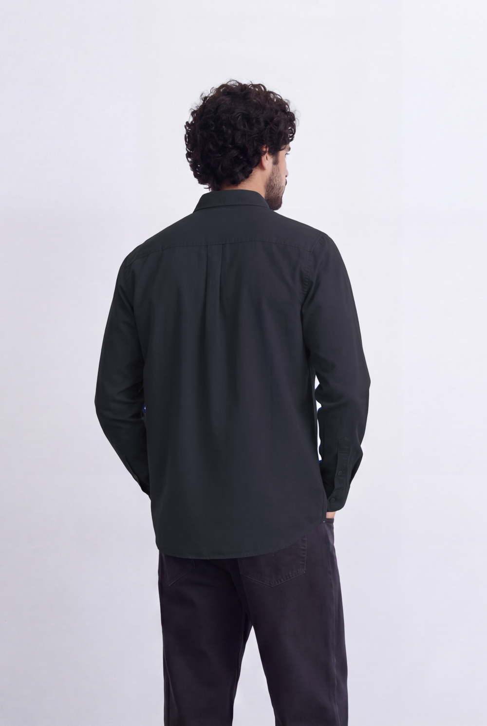 Men's Regular Fit Long Sleeve Basic Linen Shirt Tomato Store Classic Button-Down Clean Casual Style