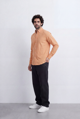 Men’s Tomato Store Oxford Style Shirt Button Down Collar Clean Front Slim Fit Tailored