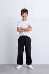 Boy's Tomato Store Soft Brushed Knit Jogger Pants Elastic Drawstring Waist Oversize