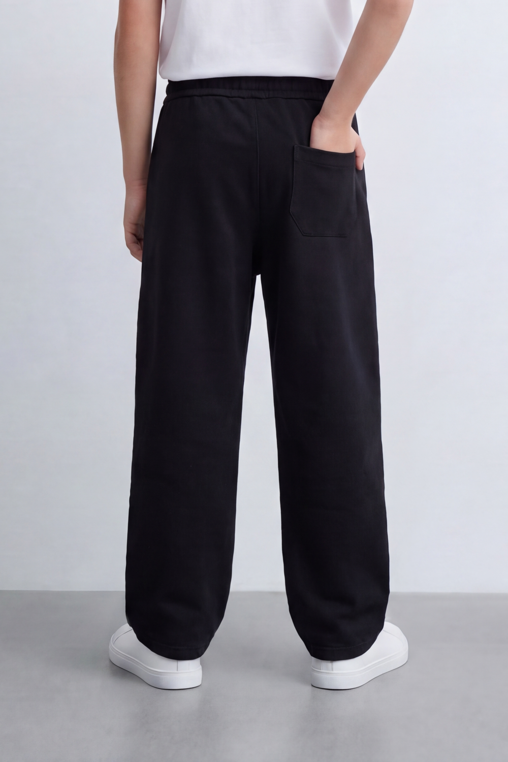 Boy's Tomato Store Soft Brushed Knit Jogger Pants Elastic Drawstring Waist Oversize