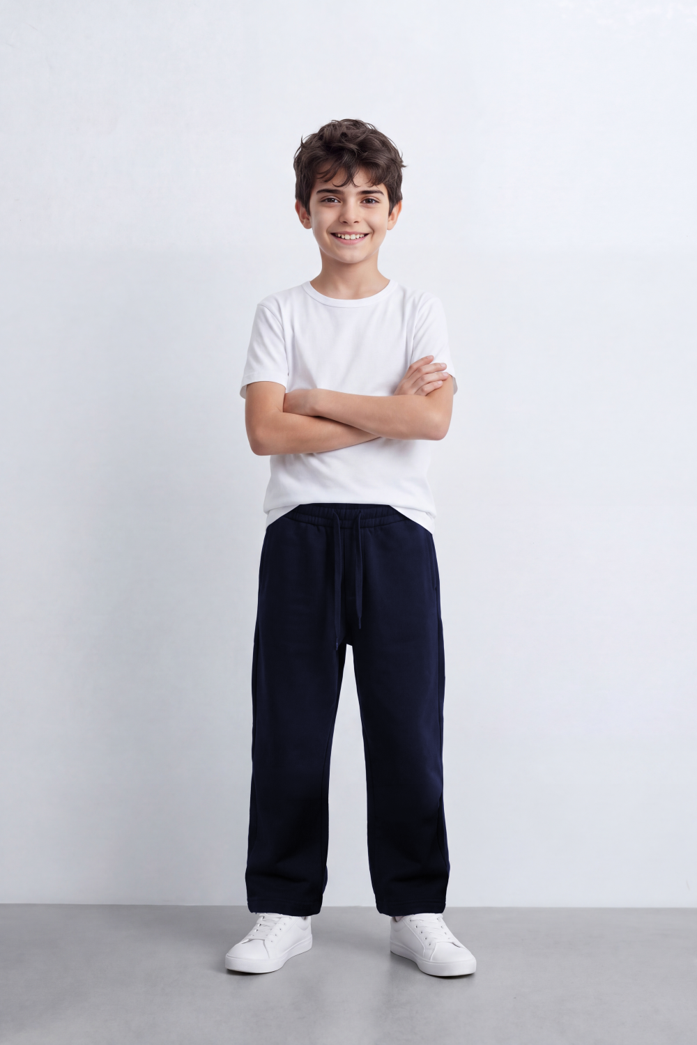 Boy's Tomato Store Soft Brushed Knit Jogger Pants Elastic Drawstring Waist Oversize
