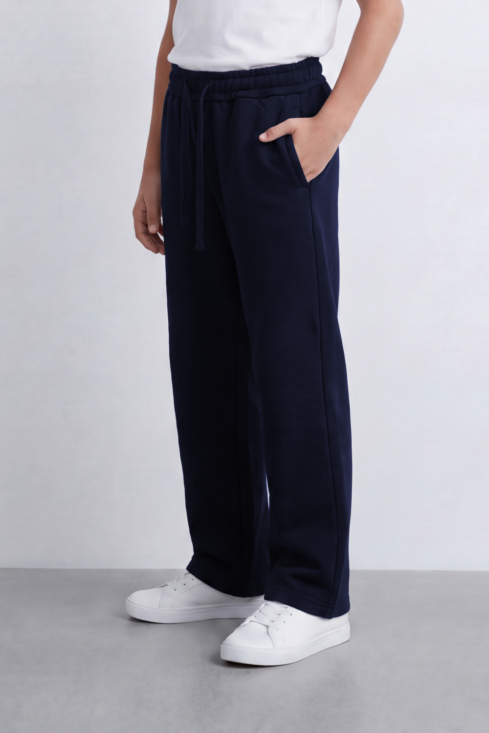Boy's Tomato Store Soft Brushed Knit Jogger Pants Elastic Drawstring Waist Oversize