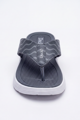 Women's Tomato Store Wave Grip Flip Flops Wavy Strap Print With Textured Footbed Raised Logo Detail Toe Post Shape Duck Slipper