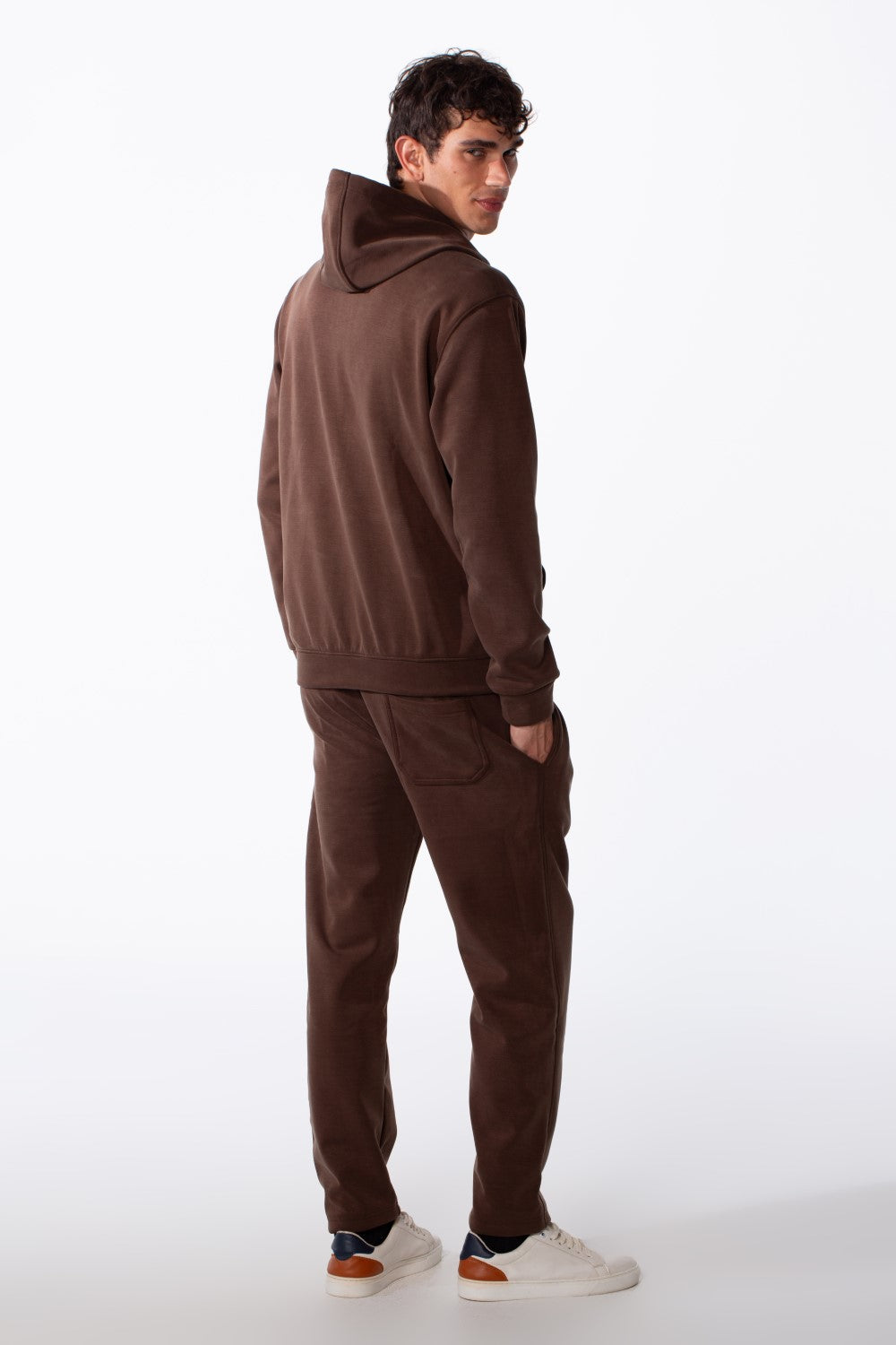 Men's Oversize Melton 2 Pieces Winter Outfit Set