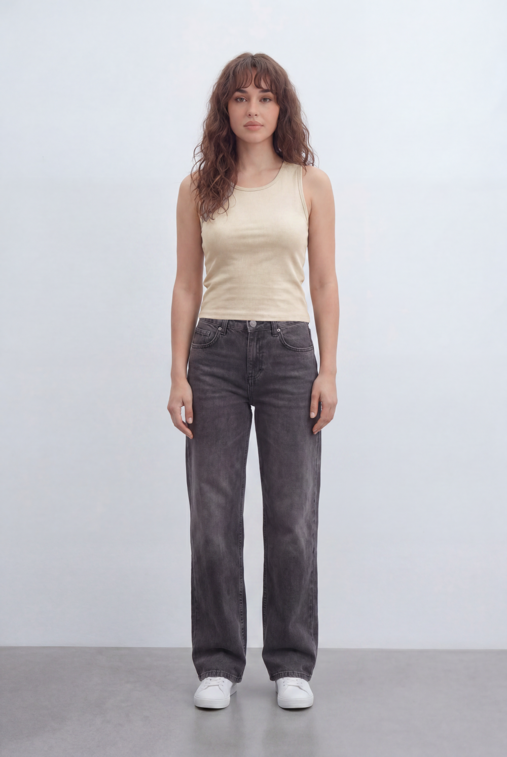 Women’s Tomato Store Everyday Rib Fitted T-Shirt Top With Fine Vertical Rib Texture Smooth Solid Surface Front Back Finish Body Hugging Shape