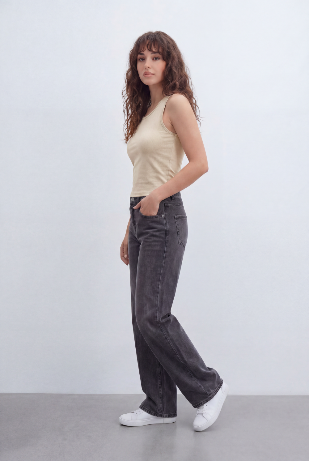 Women’s Tomato Store Everyday Rib Fitted T-Shirt Top With Fine Vertical Rib Texture Smooth Solid Surface Front Back Finish Body Hugging Shape