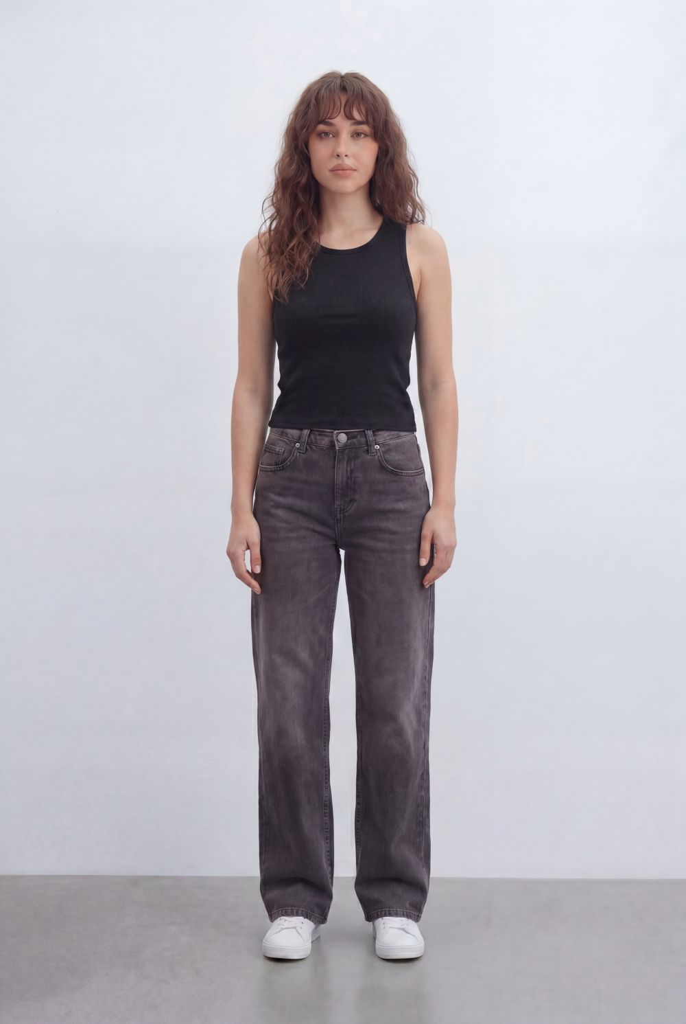 Women’s Tomato Store Everyday Rib Fitted T-Shirt Top With Fine Vertical Rib Texture Smooth Solid Surface Front Back Finish Body Hugging Shape