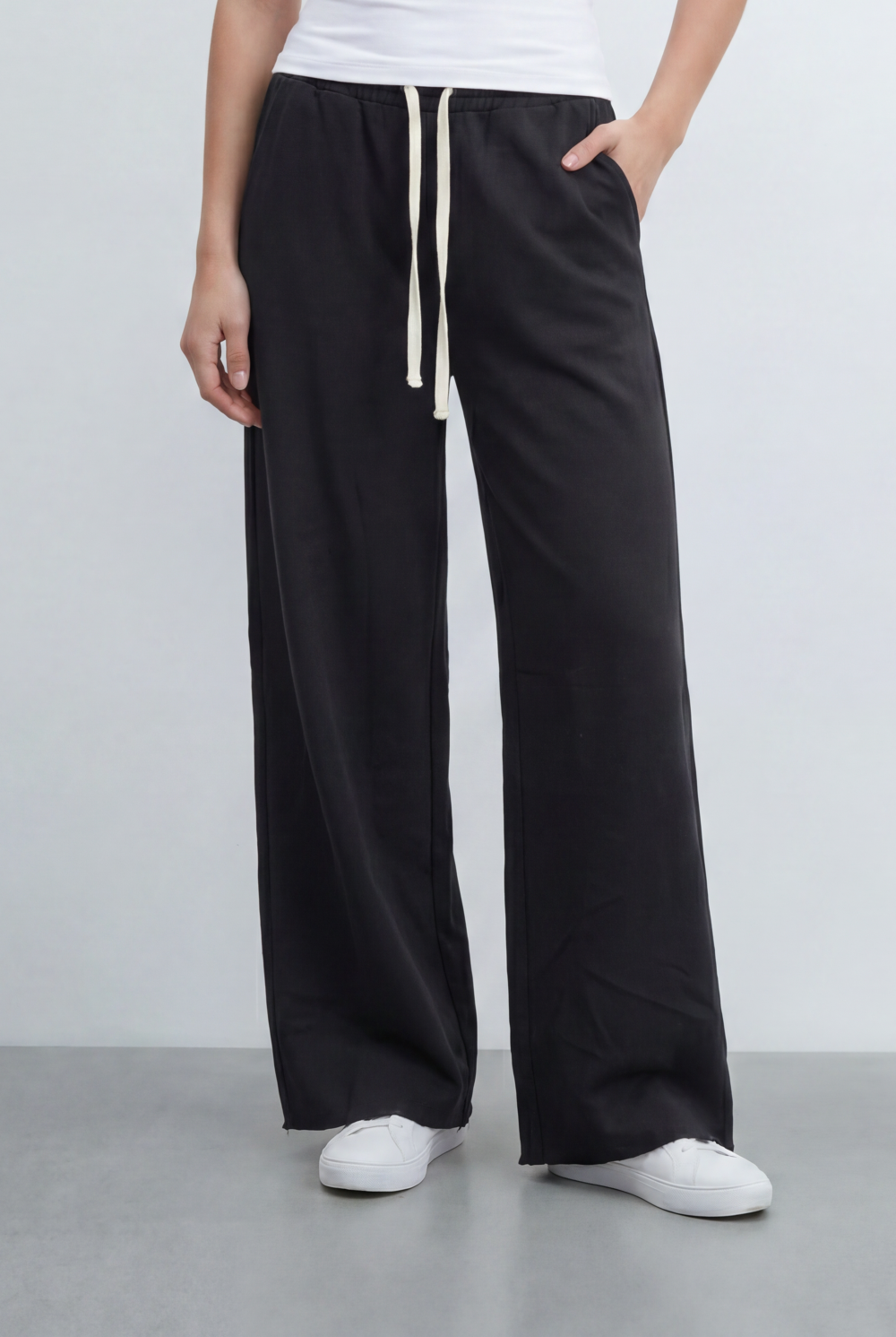 Women’s Tomato Store Fluid Lounge Sweatpants With Smooth Solid Surface Plain Dye Texture