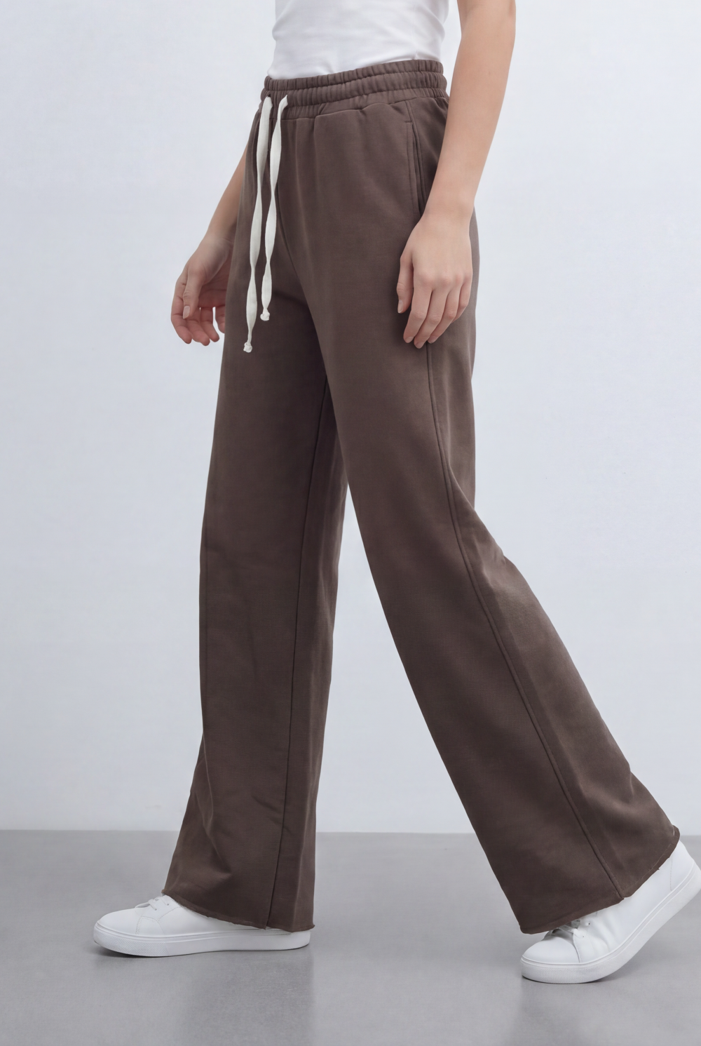 Women’s Tomato Store Fluid Lounge Sweatpants With Smooth Solid Surface Plain Dye Texture