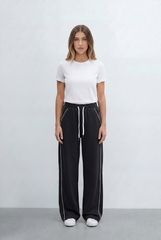 Women’s Tomato Store Brings Sporty Edge Contrast Piping Details Sweatpants