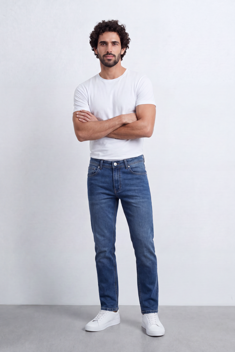 Men’s Tomato Store Slim Track Jeans Pants Washed Grain Finish Runs Through Slim Fit