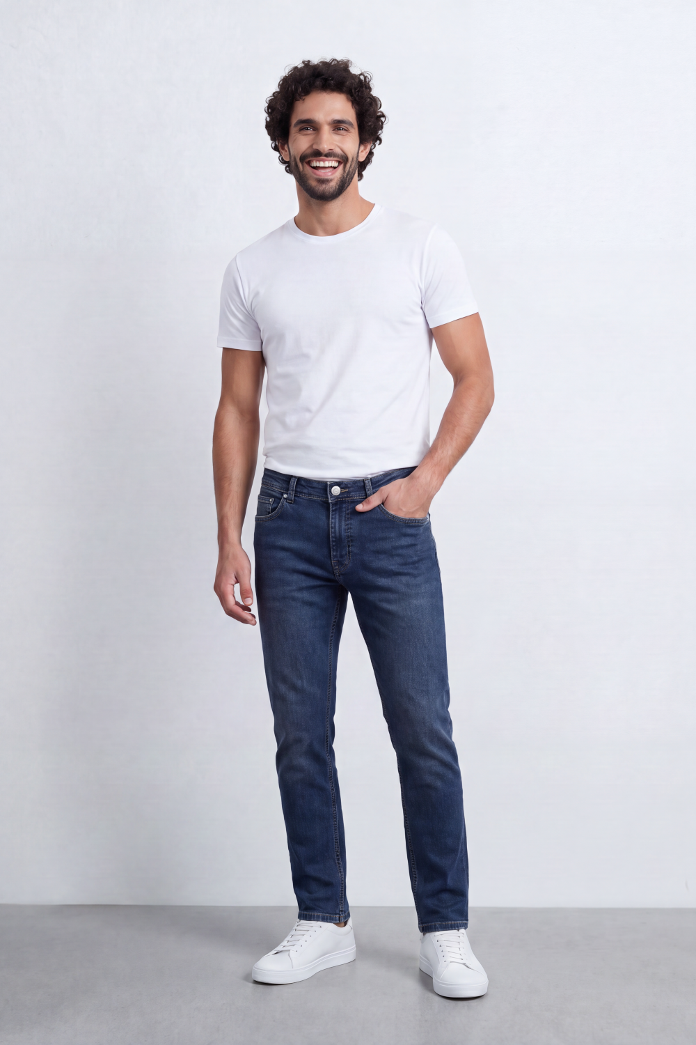 Men’s Tomato Store Slim Track Jeans Pants Washed Grain Finish Runs Through Slim Fit