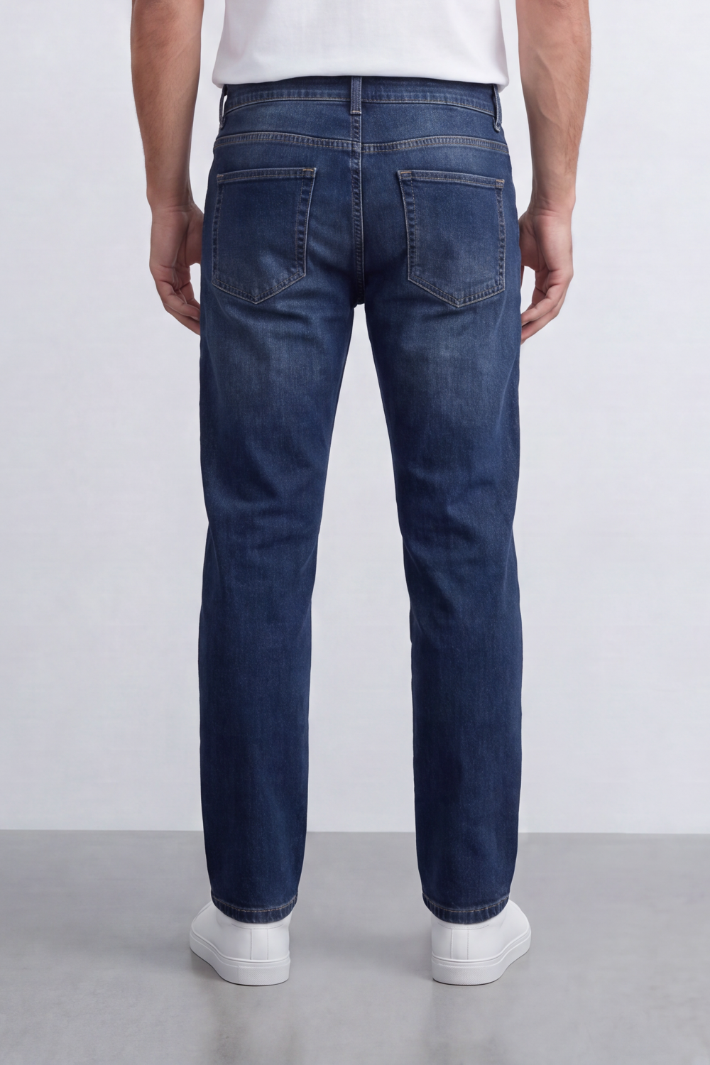 Men’s Tomato Store Slim Track Jeans Pants Washed Grain Finish Runs Through Slim Fit