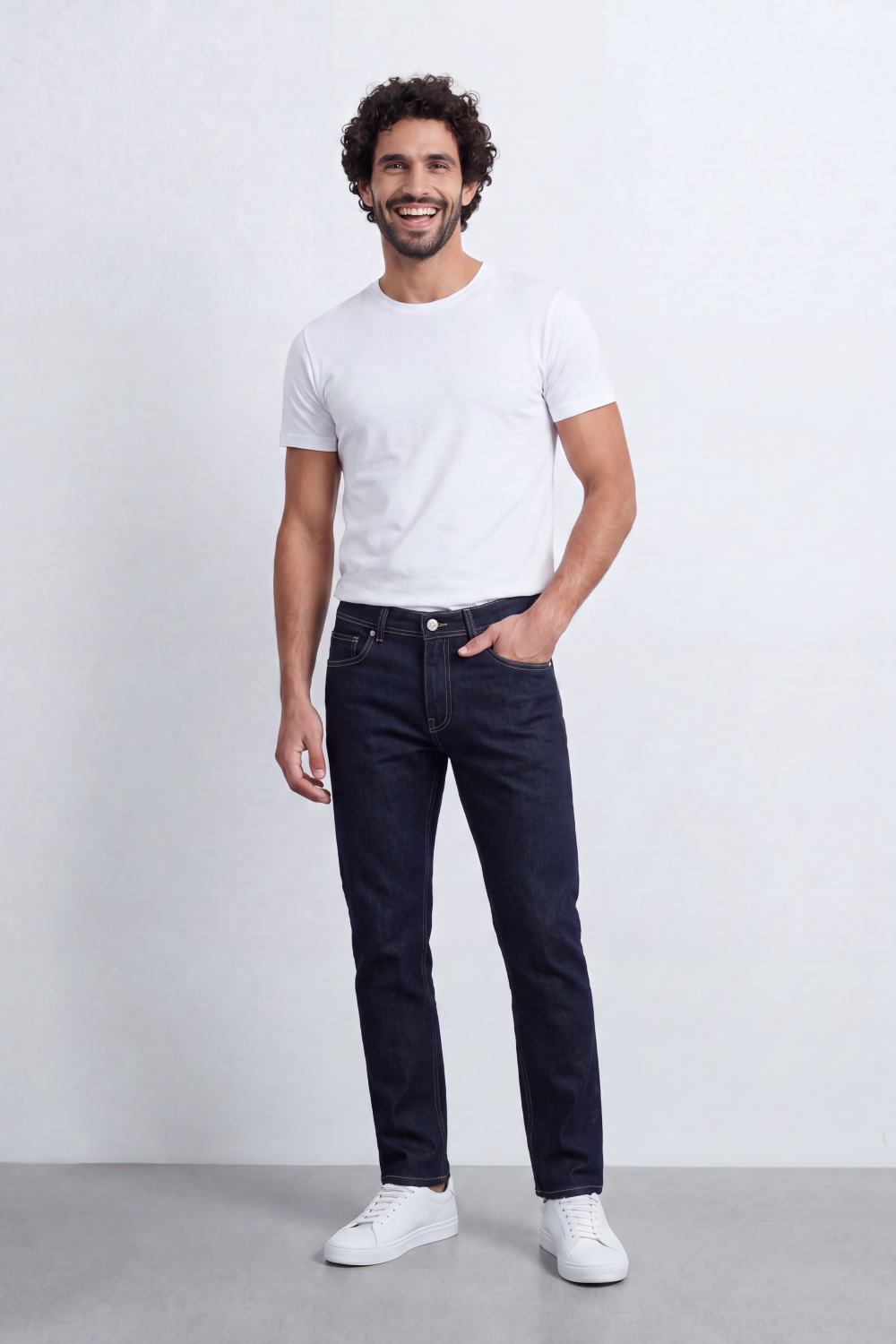 Men’s Tomato Store Slim Track Jeans Pants Washed Grain Finish Runs Through Slim Fit