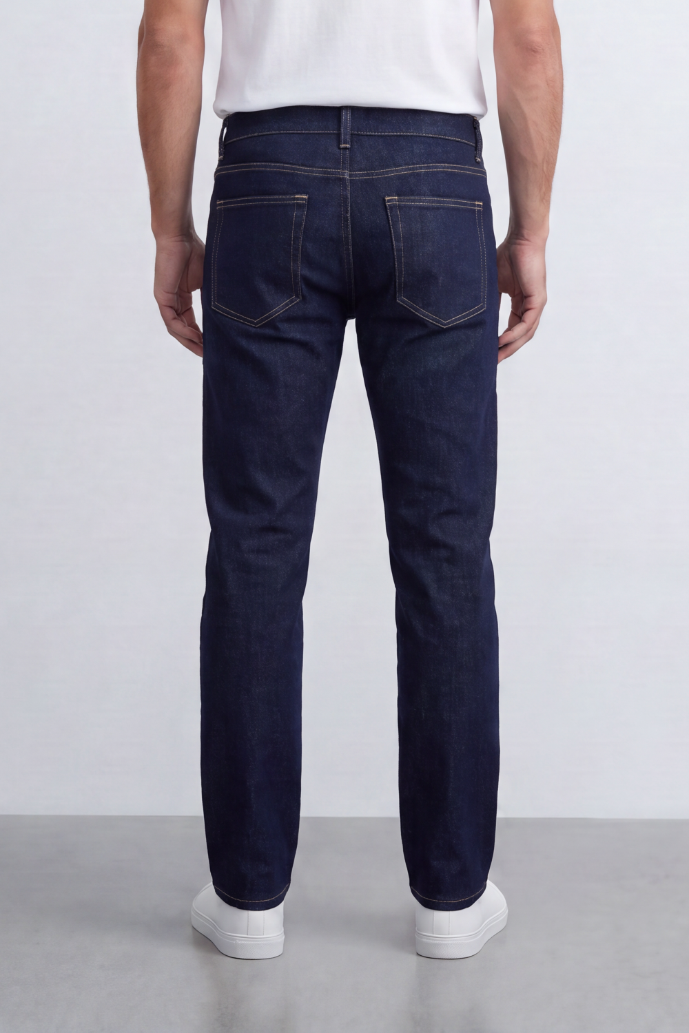 Men’s Tomato Store Slim Track Jeans Pants Washed Grain Finish Runs Through Slim Fit