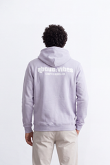 Men's Tomato Store Slim Fit Melton Sweatshirt Hood Minimal Chest Typography Kangaroo Pocket