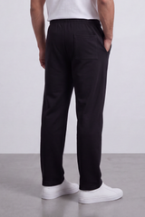 Men's Tomato Store Soft Interlock Track Sweatpants Elastic Drawstring Waist Front Pintuck Detail Oversize