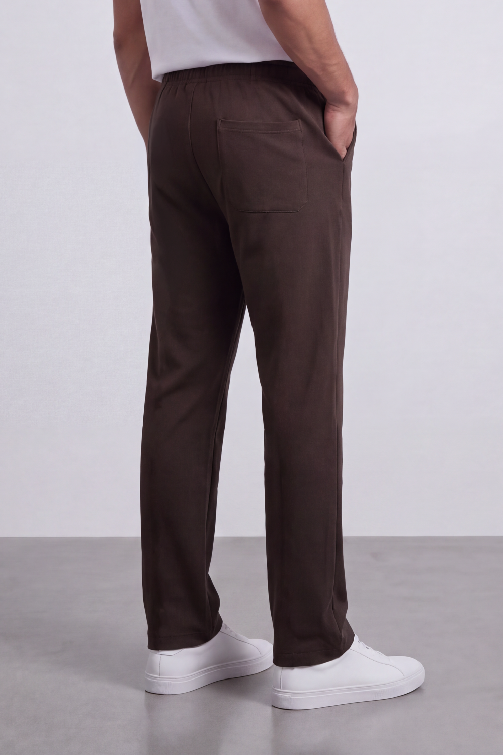 Men's Tomato Store Soft Interlock Track Sweatpants Elastic Drawstring Waist Front Pintuck Detail Oversize