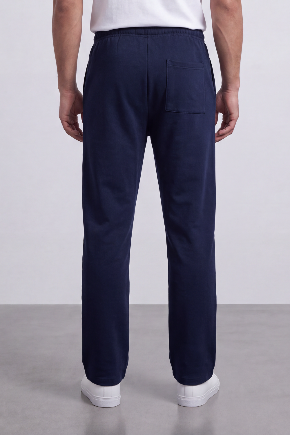 Men's Tomato Store Soft Interlock Track Sweatpants Elastic Drawstring Waist Front Pintuck Detail Oversize