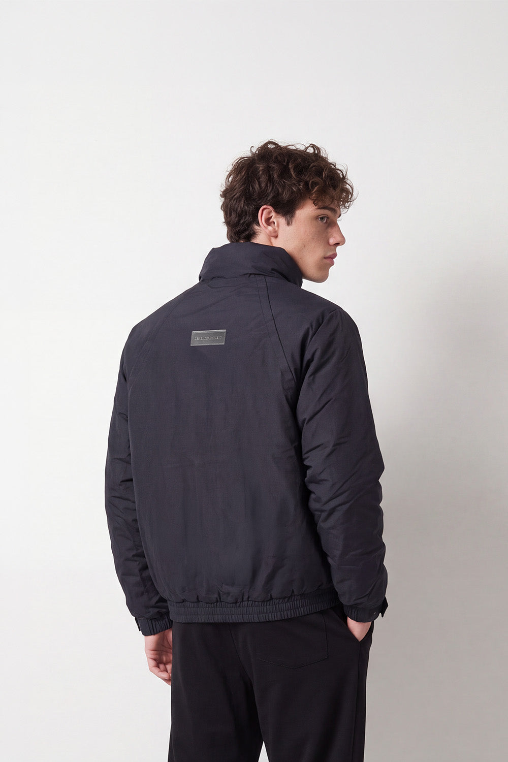Men's Tomato Store Padded Jacket High Neck Concealed Zip  Snap Front Side Zip Pockets Waterproof Slim Fit