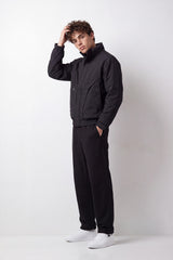 Men's Tomato Store Padded Jacket High Neck Concealed Zip  Snap Front Side Zip Pockets Waterproof Slim Fit