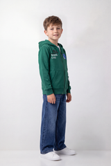 Boy's Tomato Store Winter Fleece Zip Hoodie Long Sleeve Sonic Front Sleeve And Back Graphics Slim Fit