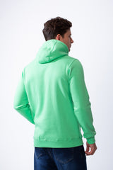 Men's Zip-Up Side Pockets Long Sleeves Practical Everyday Wear Hood Slim Fit Sweatshirt