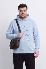 Men's Tomato Store Big Size Hood Sweatshirt Keep Life Simple Script Graphic Kangaroo Pocket
