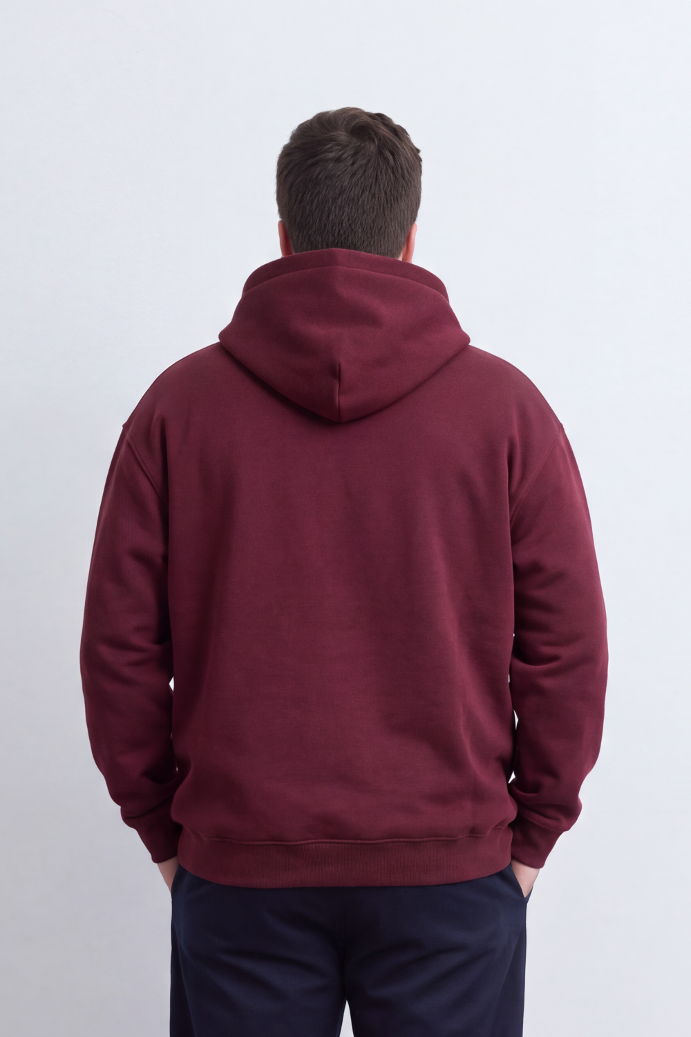 Men's Tomato Store Big Size Hood Sweatshirt Keep Life Simple Script Graphic Kangaroo Pocket