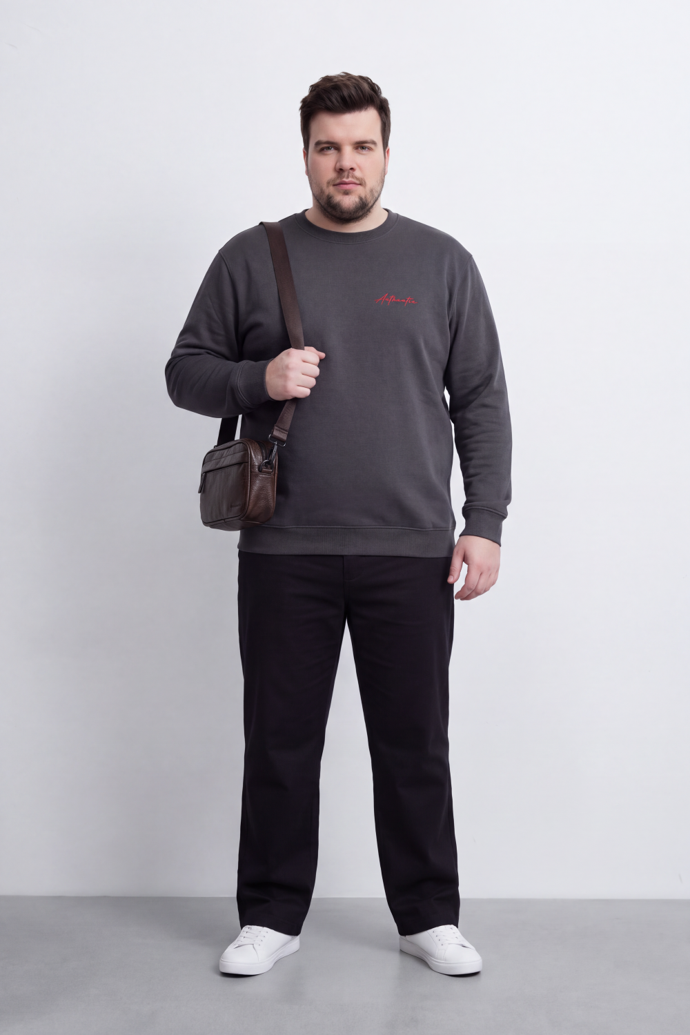 Men's Tomato Store Big Size Melton Sweatshirt Authentic Script Back Graphic
