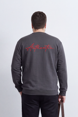 Men's Tomato Store Big Size Melton Sweatshirt Authentic Script Back Graphic