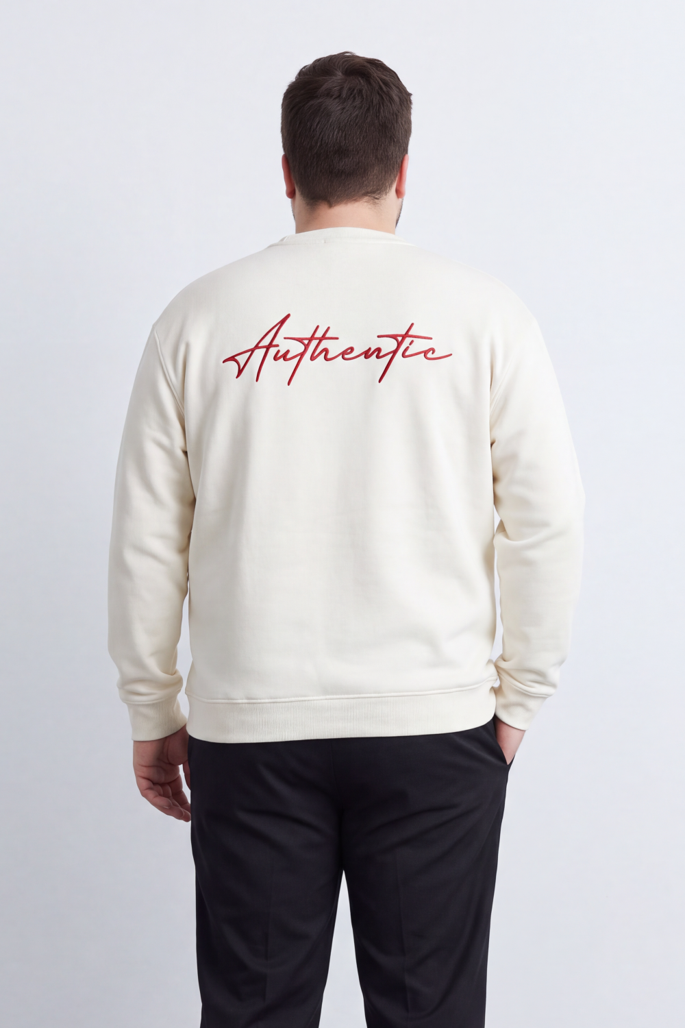 Men's Tomato Store Big Size Melton Sweatshirt Authentic Script Back Graphic