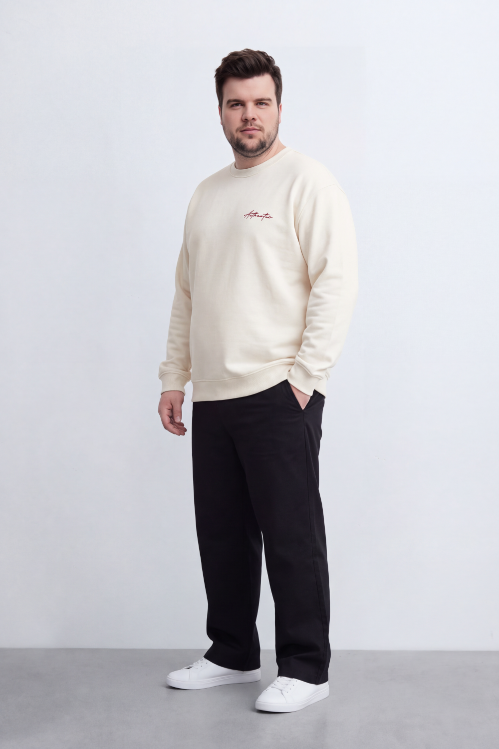 Men's Tomato Store Big Size Melton Sweatshirt Authentic Script Back Graphic
