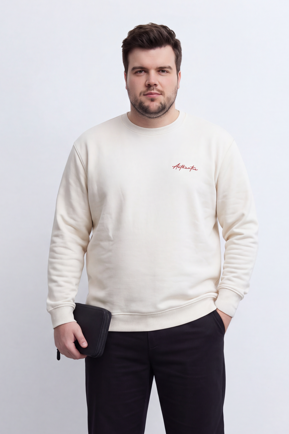 Men's Tomato Store Big Size Melton Sweatshirt Authentic Script Back Graphic