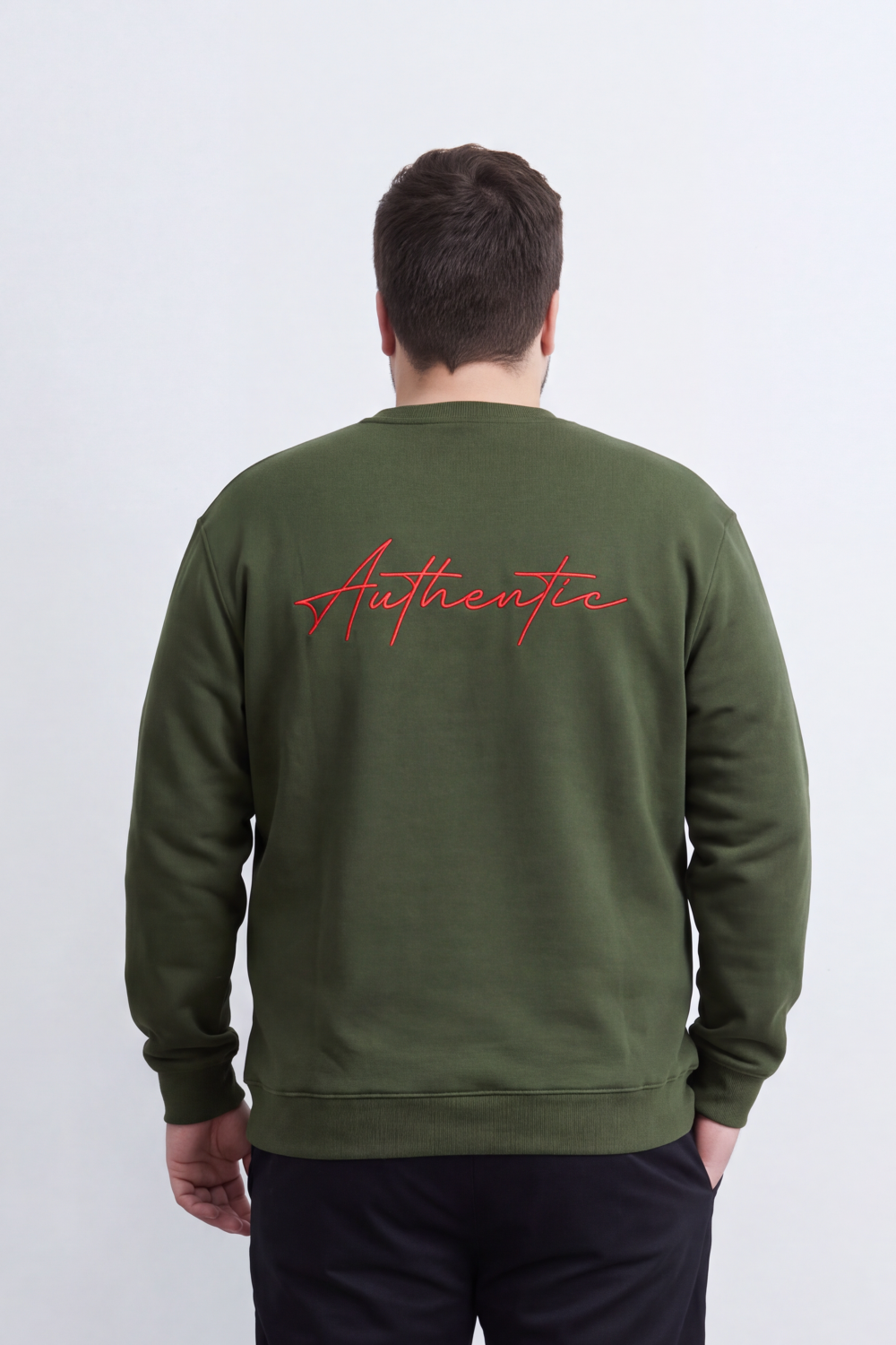 Men's Tomato Store Big Size Melton Sweatshirt Authentic Script Back Graphic