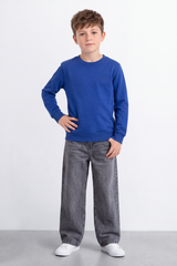 Boy's Tomato StoreMelton Slim Fit Sweatshirt Tonal Chest Embroidery