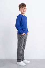 Boy's Tomato StoreMelton Slim Fit Sweatshirt Tonal Chest Embroidery