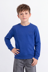 Boy's Tomato StoreMelton Slim Fit Sweatshirt Tonal Chest Embroidery